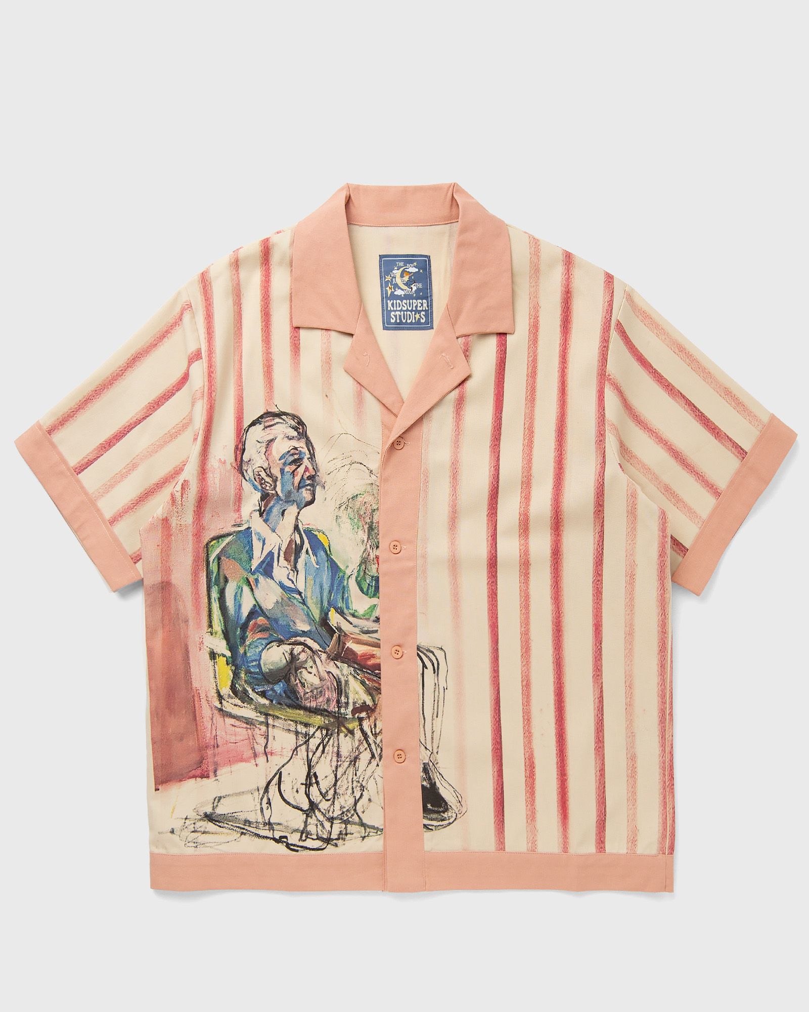 KidSuper Studios Technicolor Dreams Button Up, pink|beige