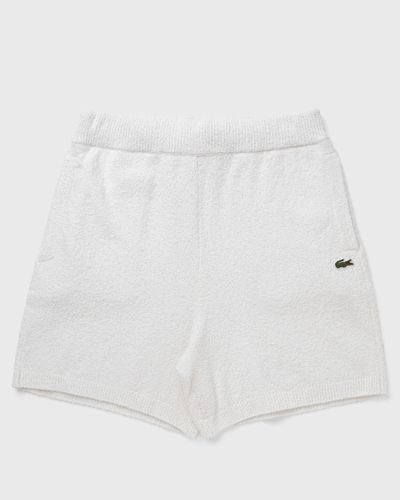Lacoste BouclÒ Knit Shorts, white