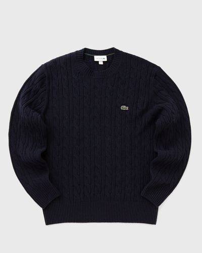 Lacoste CARDED WOOL CREW NECK SWEATER, blue