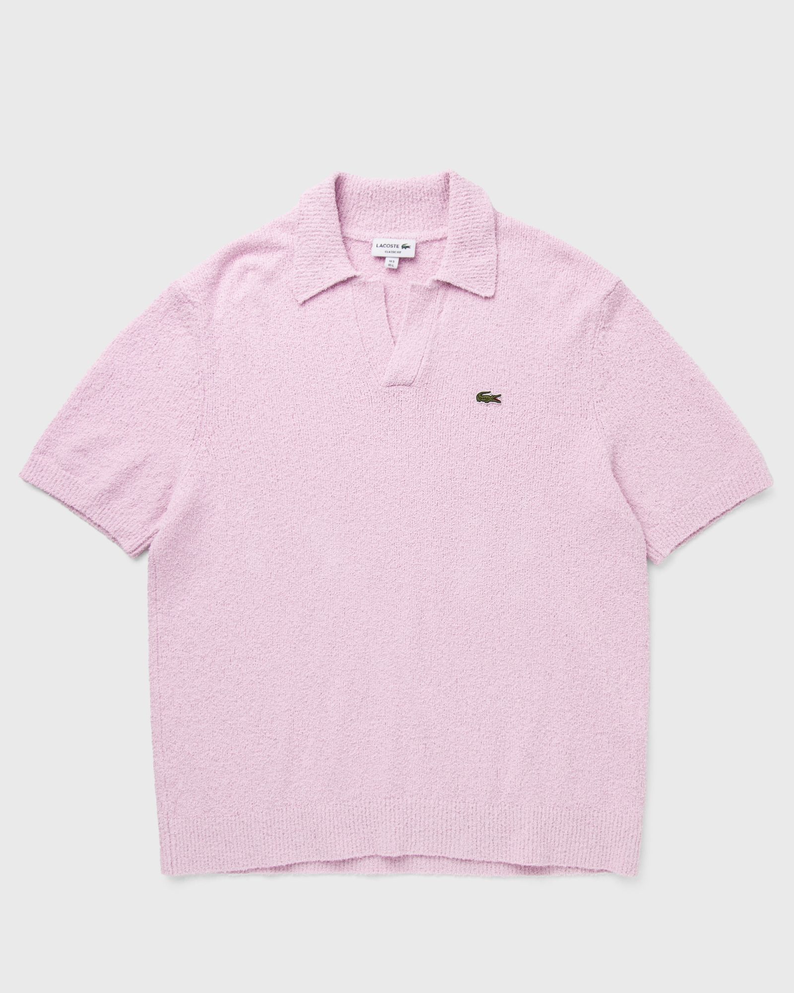 Lacoste Classic Fit BouclÒ Knit Polo Shirt, pink