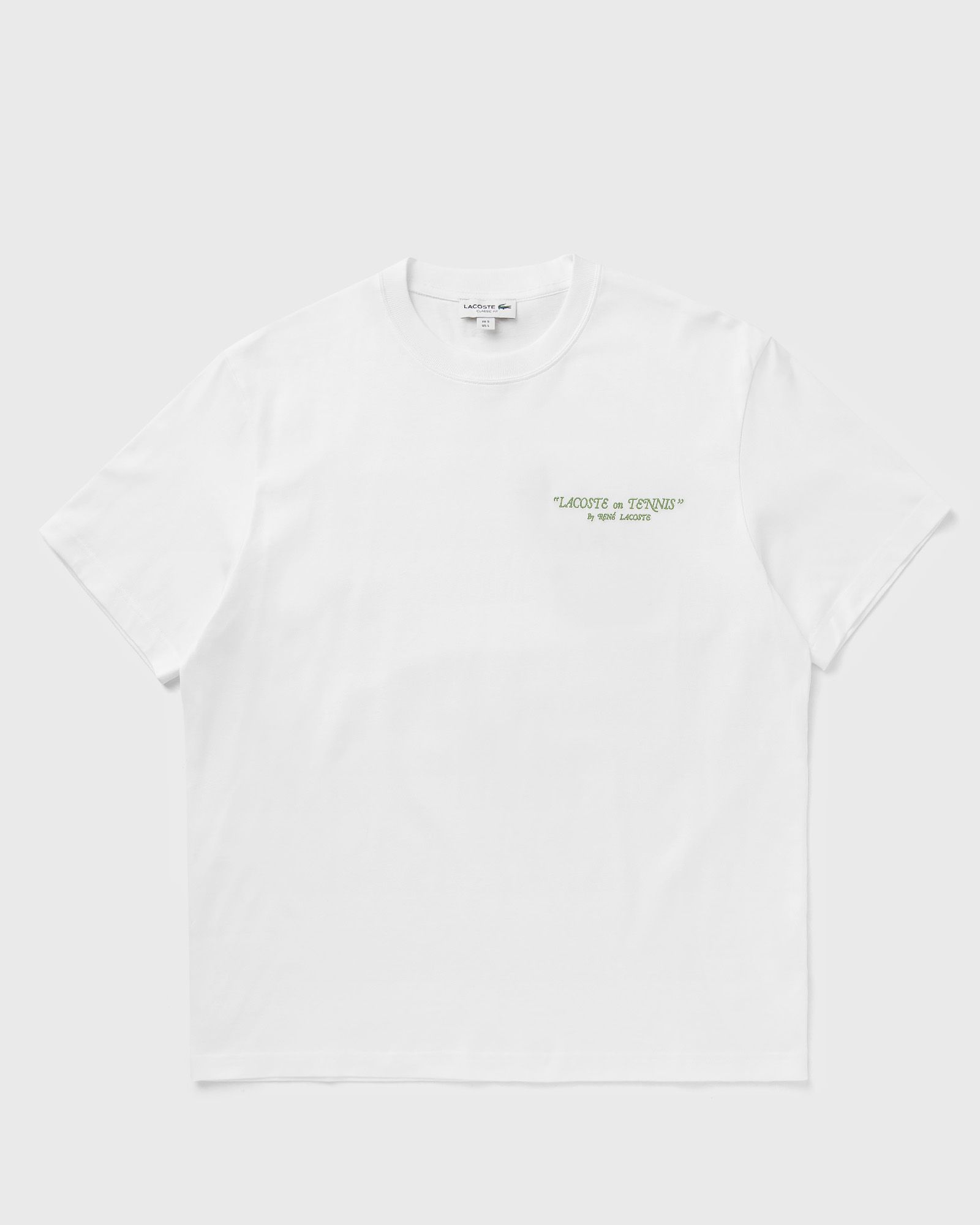 Lacoste Embroidered Cotton Tee, white