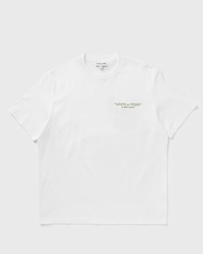 Lacoste Embroidered Cotton Tee, white