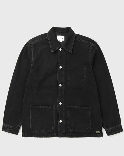 Lacoste Denim Overshirt, black