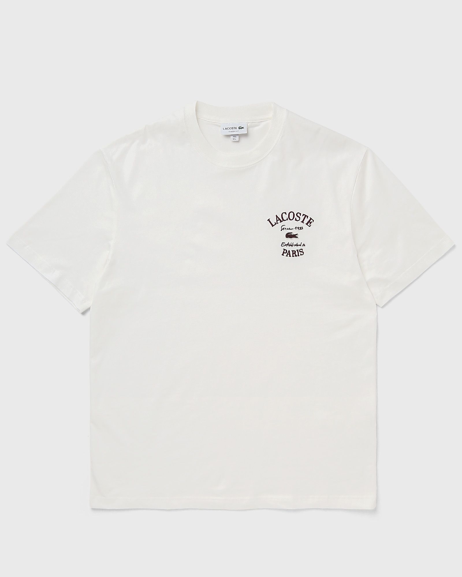 Lacoste Embroidery Accent Cotton Jersey Tee, white