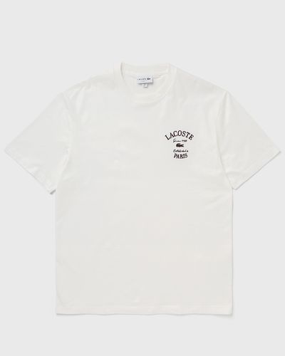 Lacoste Embroidery Accent Cotton Jersey Tee, white