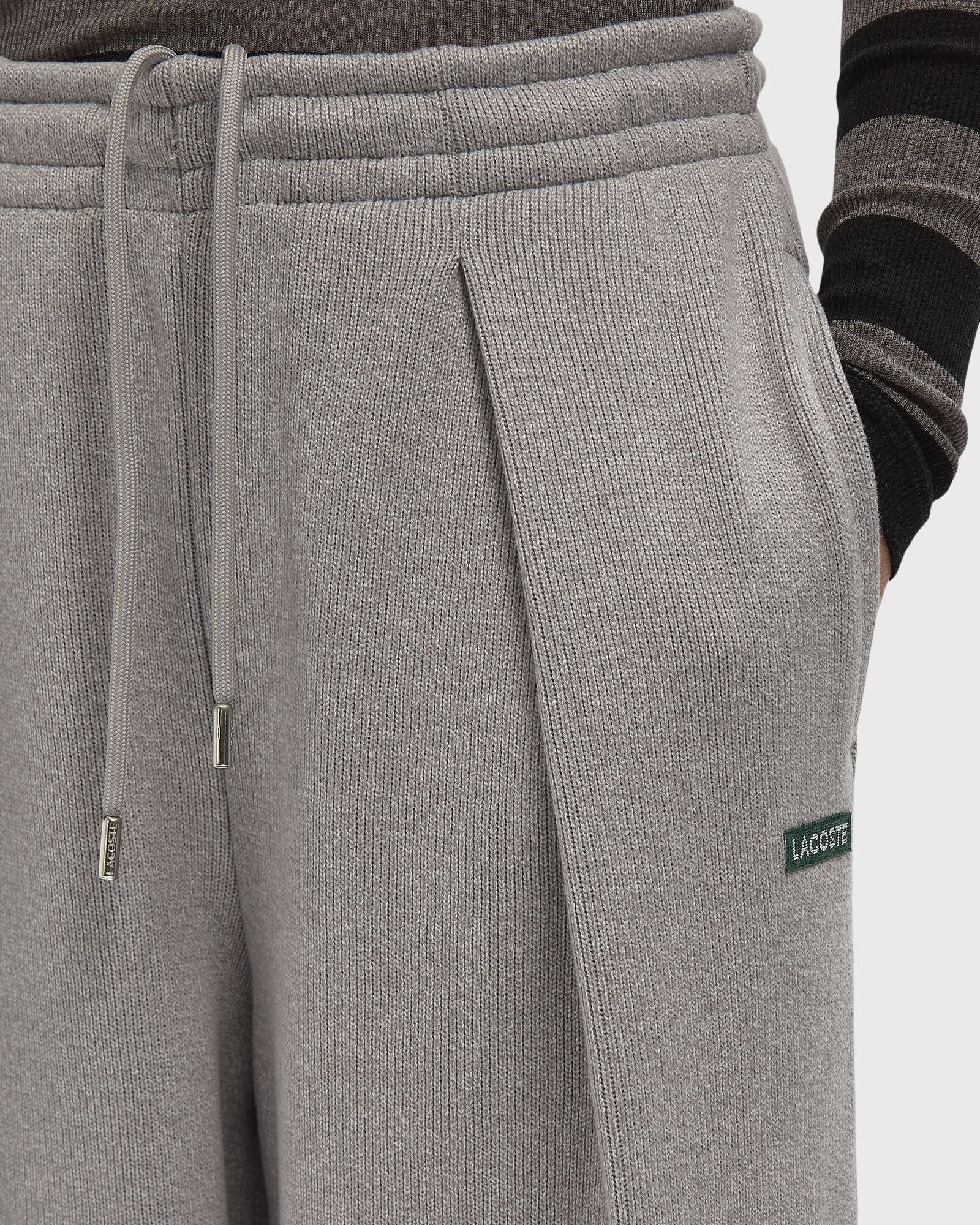 新品　lig. リグドット　form flare T / long (gray) Lacoste Flare Fit Ribbed Sweatpants Grey | BSTN Store