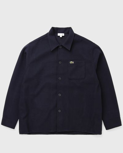 Lacoste Heavy Flannel Overshirt, blue