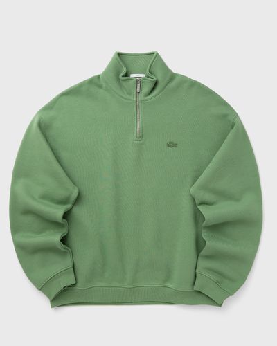Lacoste Heavy Fleece Zipper Neck Sweatshirt, green