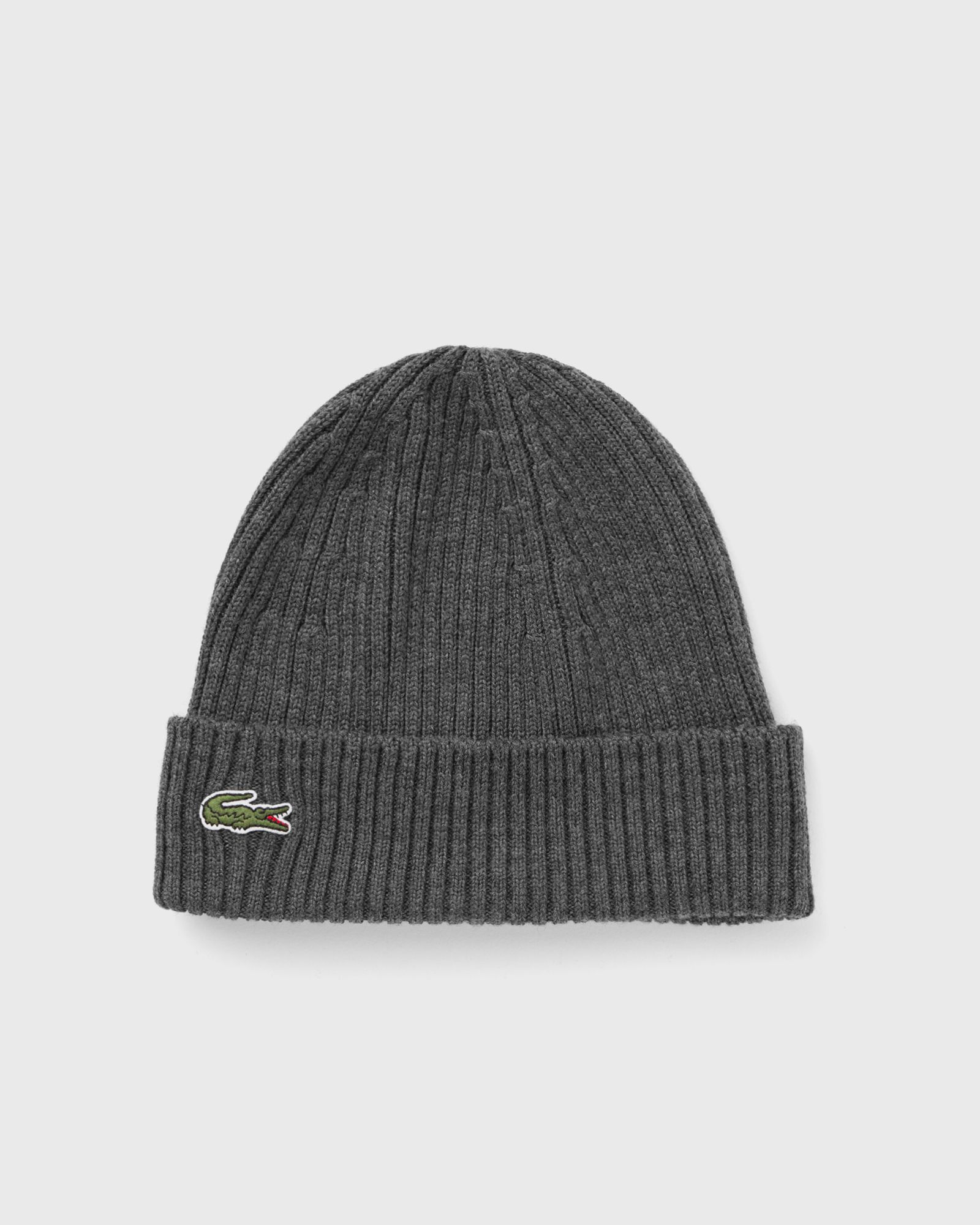 Lacoste KNITTED BEANIE, grey
