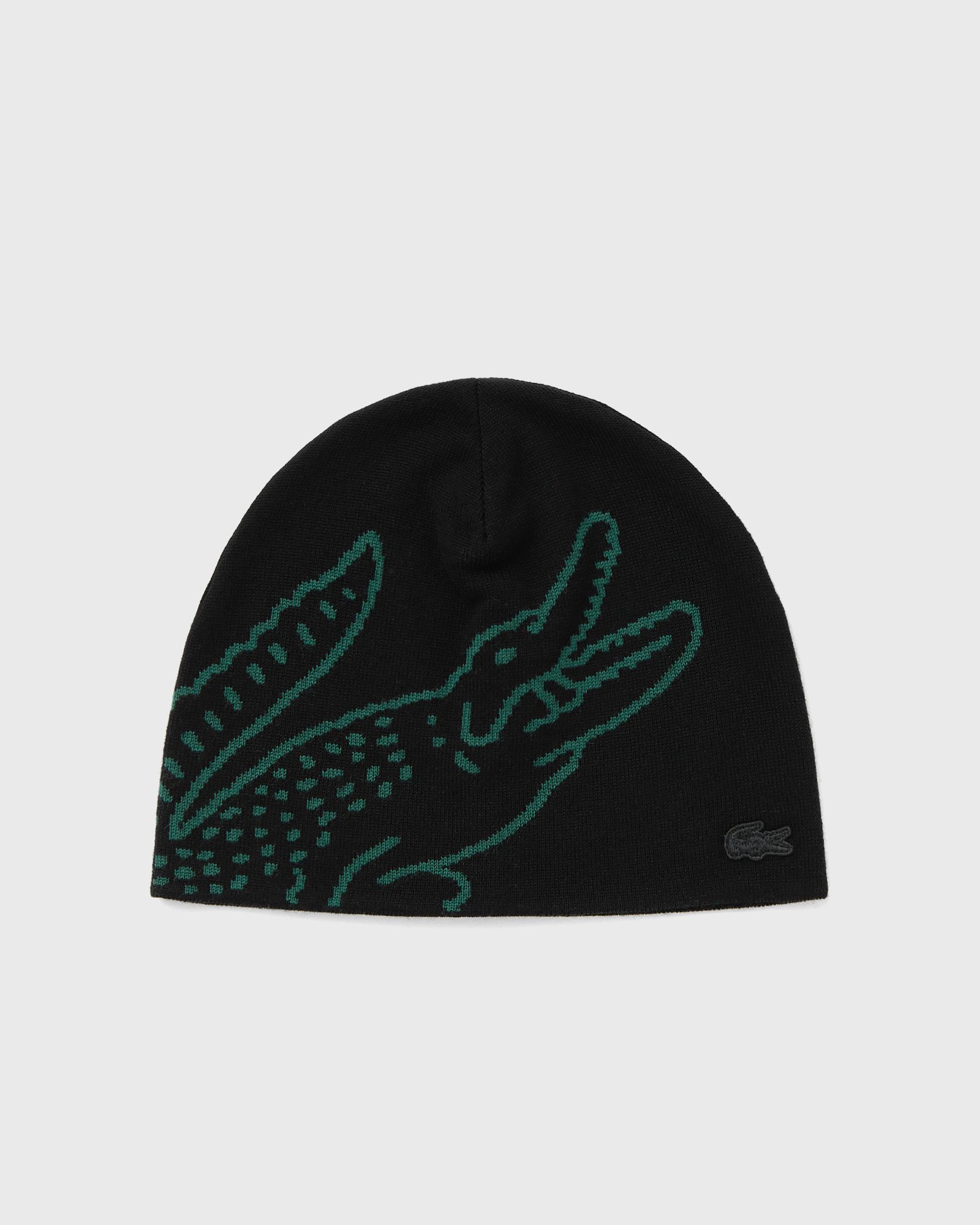 Lacoste KNITTED BEANIE, black