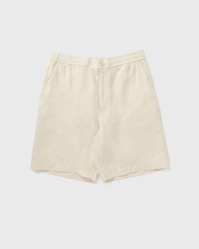 Lacoste Regular Fit Linen Blend Twill Shorts, beige