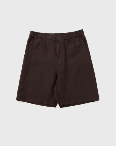 Lacoste Regular Fit Linen Blend Twill Shorts, brown