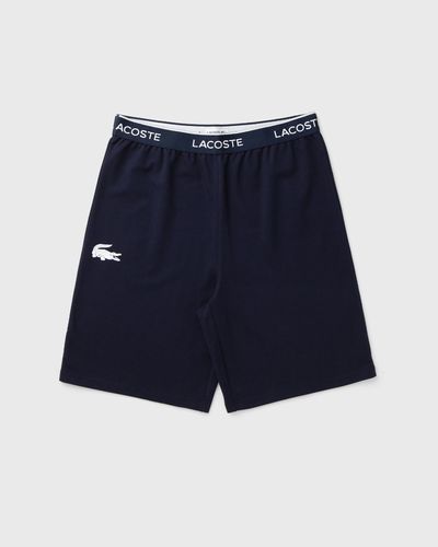 Lacoste Straight Fit Fleece Pyjama Shorts, blue