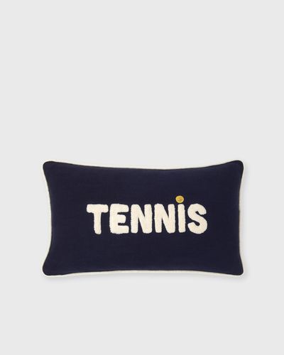 Lacoste LTENNIS Marine Zierkissen 033CM x 57CM, blue