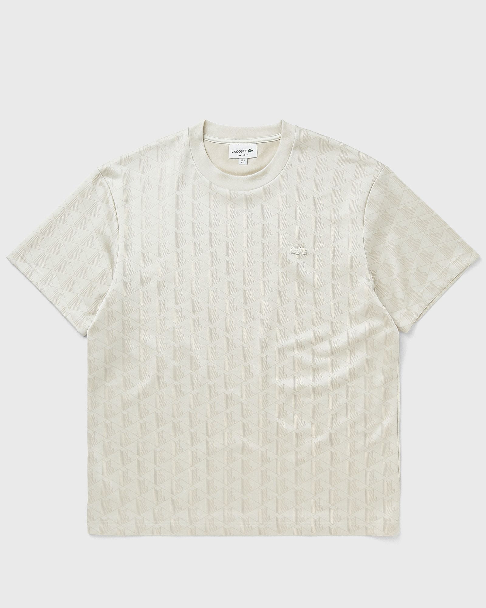 Lacoste Monogram Jacquard Tee, white