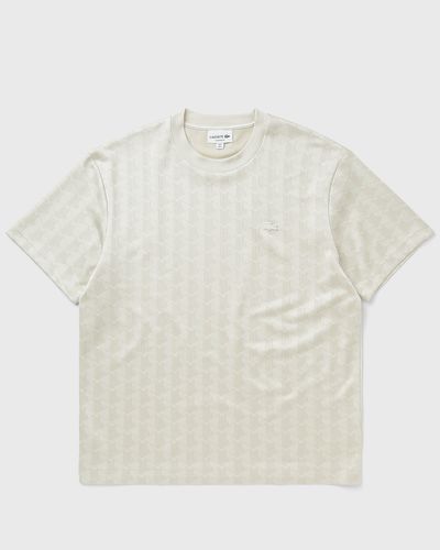 Lacoste Monogram Jacquard Tee, white