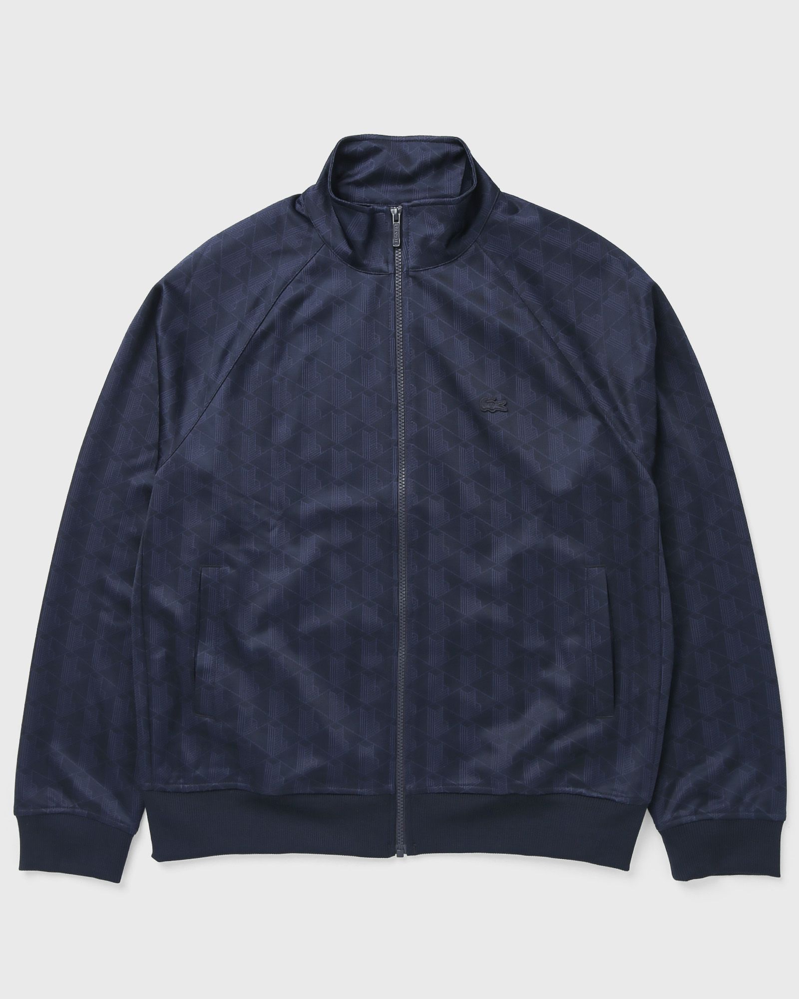 Lacoste Monogram Jacquard Zipped Jacket, blue
