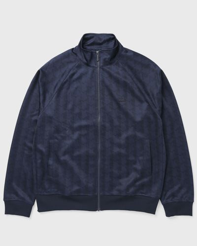 Lacoste Monogram Jacquard Zipped Jacket, blue