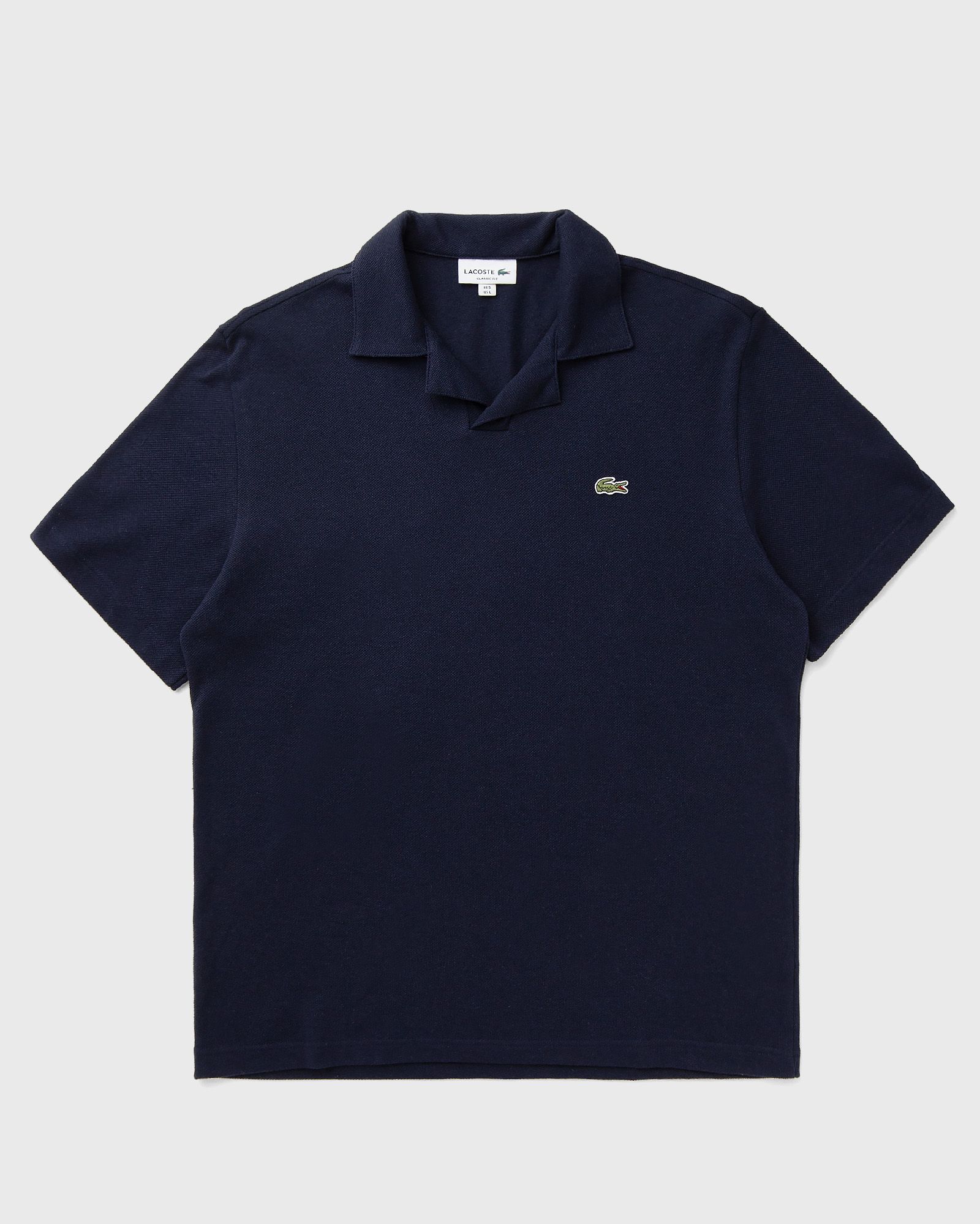 Lacoste Classic Fit Cotton-Linen Polo Shirt, blue