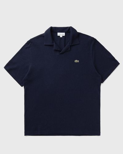 Lacoste Classic Fit Cotton-Linen Polo Shirt, blue