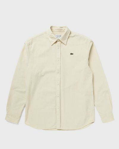 Lacoste Regular Fit Corduroy Shirt, beige