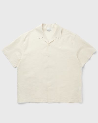 Lacoste Relaxed Fit Seersucker Shirt, white