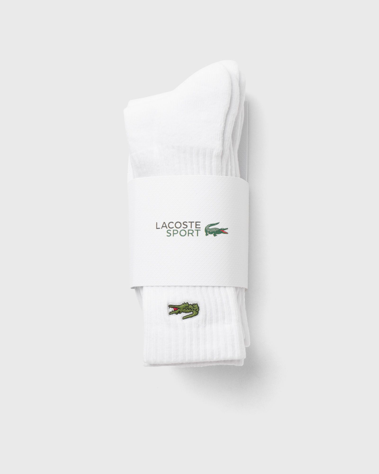 Lacoste 3-Pack Sport Socks, white