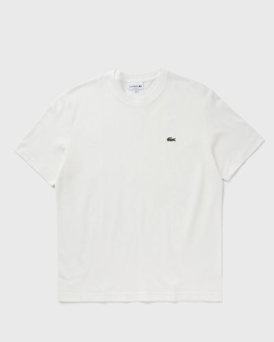 Lacoste Heavy Cotton and Linen PiquÒ Tee, white