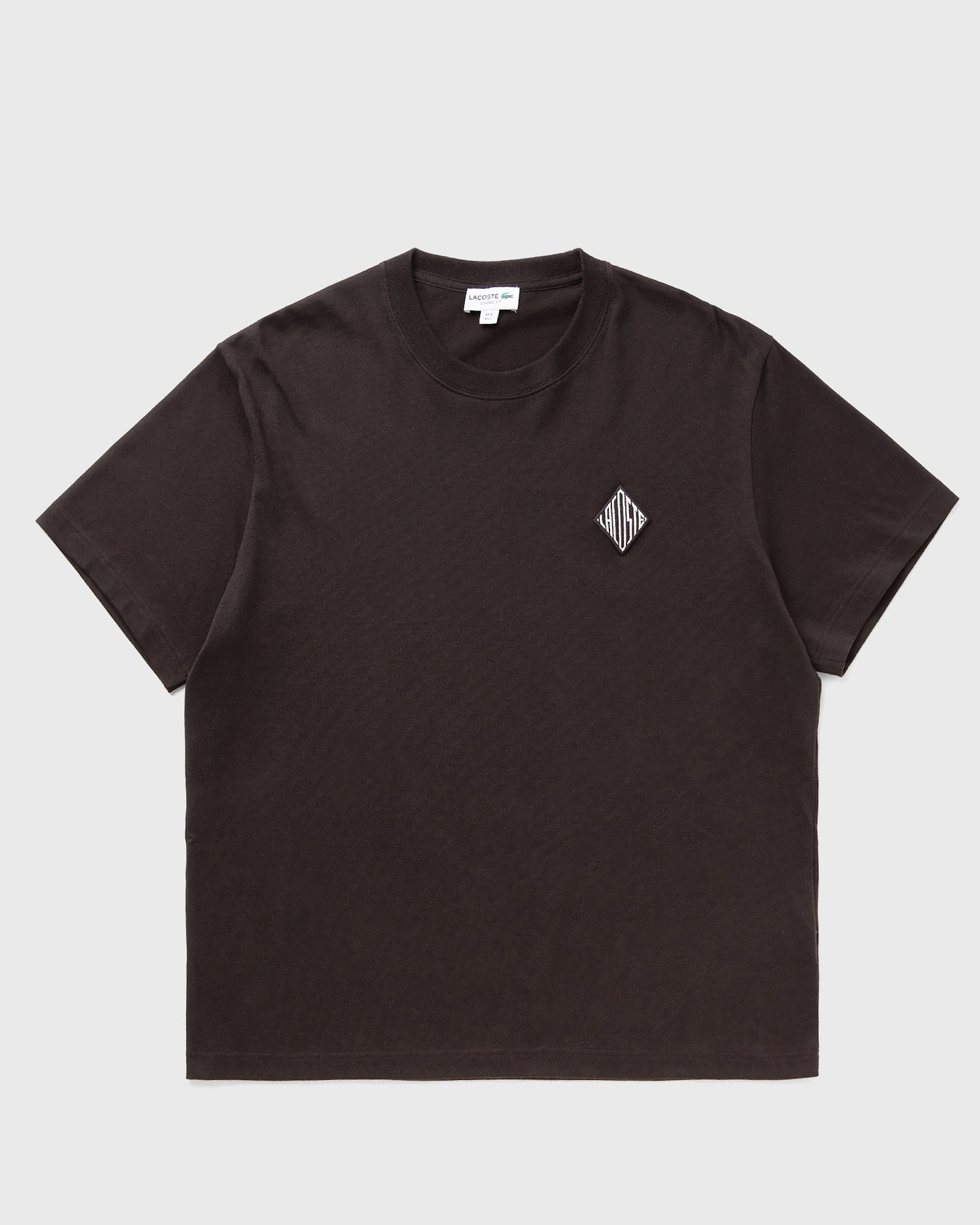 Lacoste Classic Fit Heavy Badge Accent Tee, brown