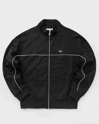 Lacoste Trim Accent Zipped Sweatshirt, black