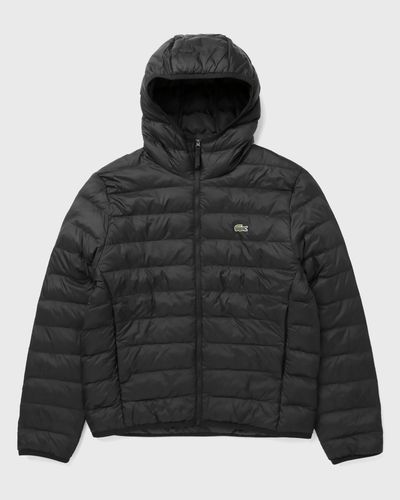 Lacoste Water-Repellent Down Windbreaker, black