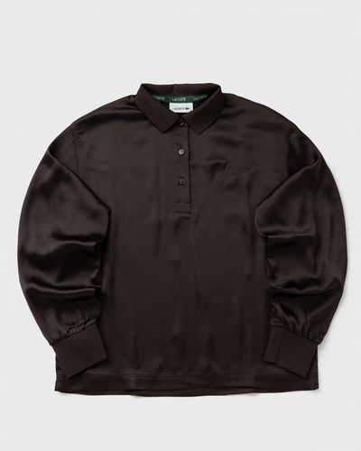 Lacoste WOVEN SHIRT, black