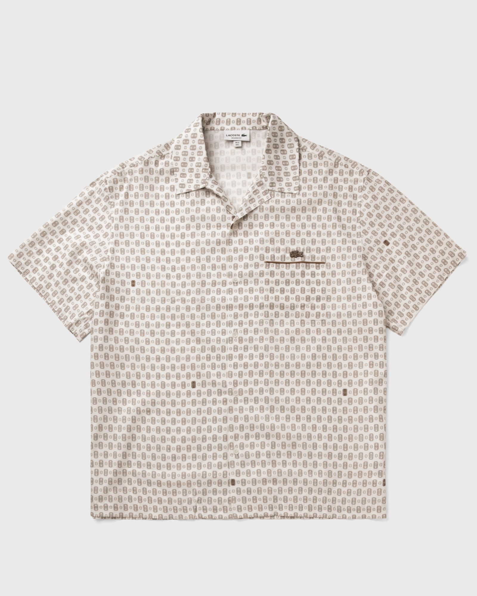 Lacoste WOVEN SHIRT, white