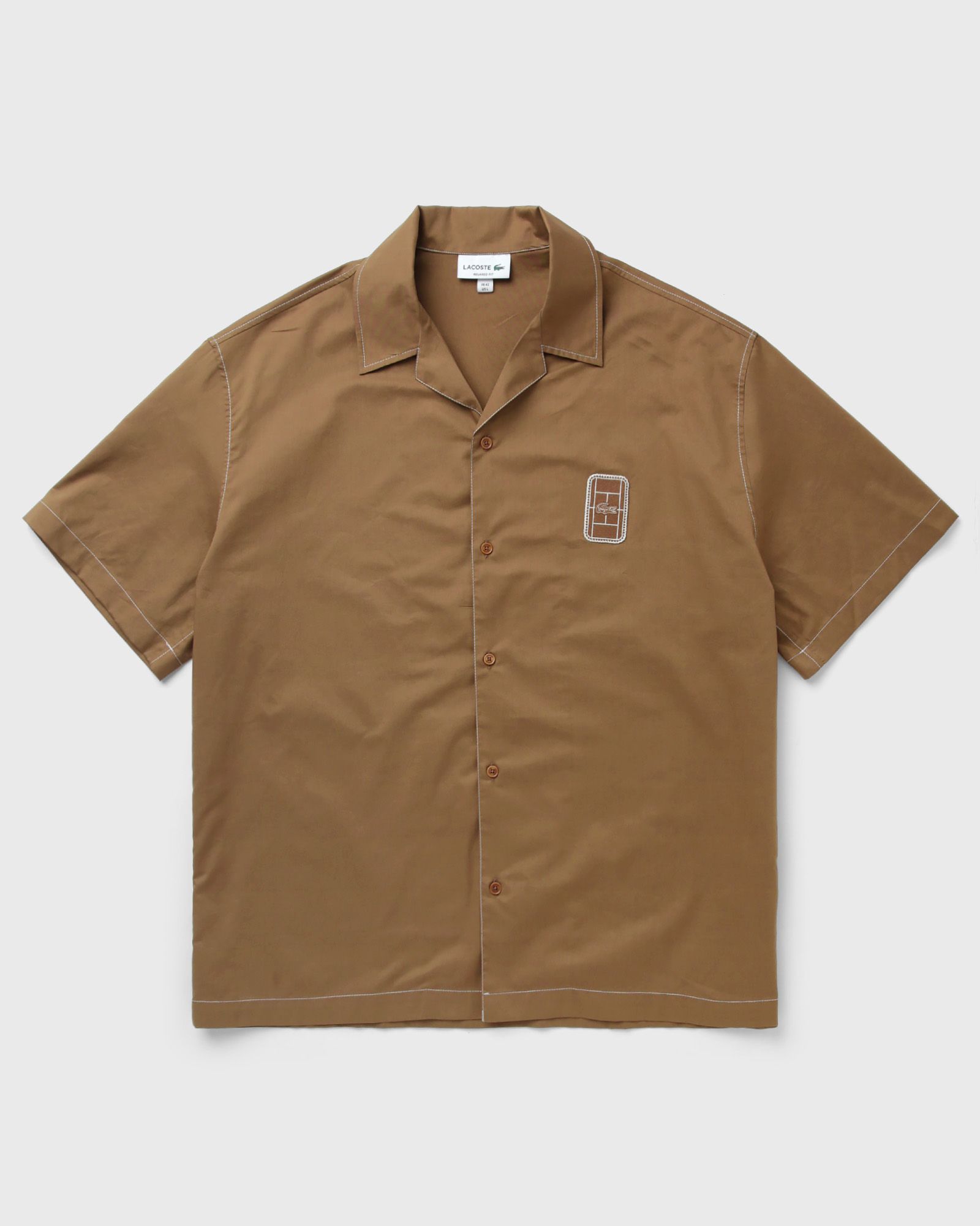 Lacoste WOVEN SHIRT, brown