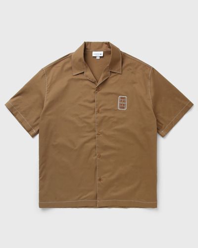Lacoste WOVEN SHIRT, brown