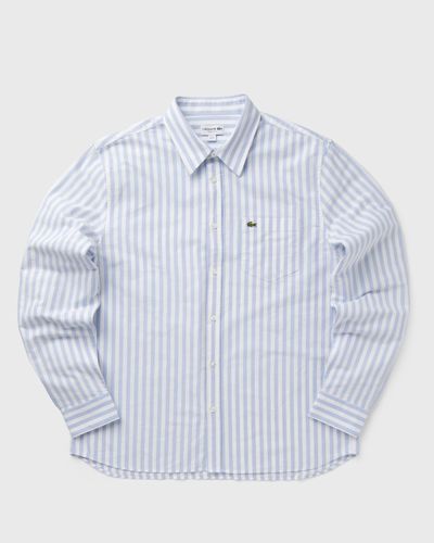 Lacoste Regular Fit Striped Oxford Shirt, blue|white
