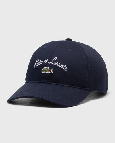 Lacoste X BSTN COTTON TWILL CAP '10th Anniversary‘, blue