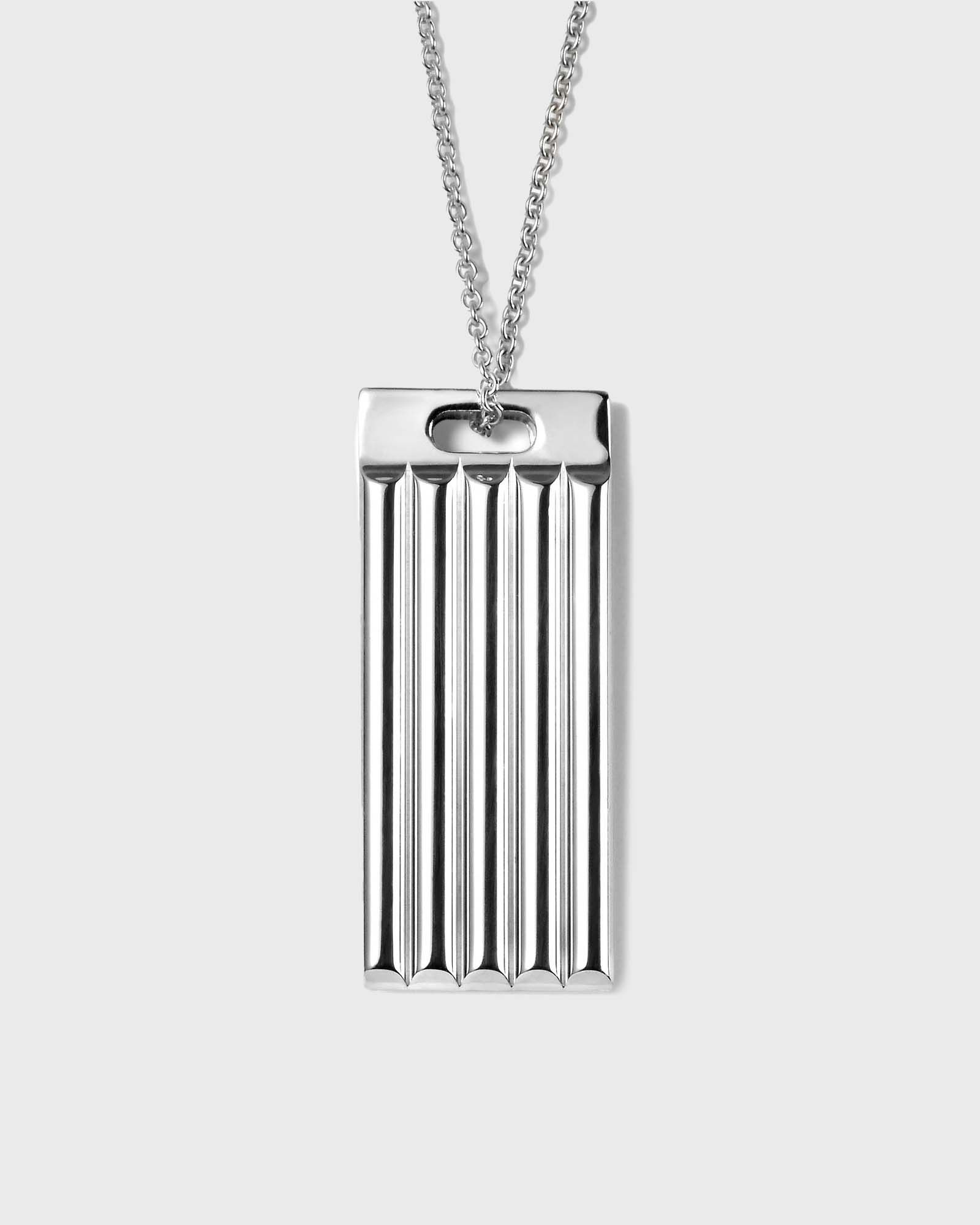 Le gramme 8g-godron-medal, silver