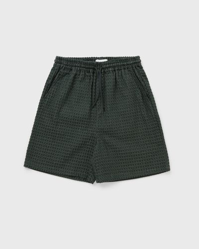 Les Deux Check Seersucker Shorts, green