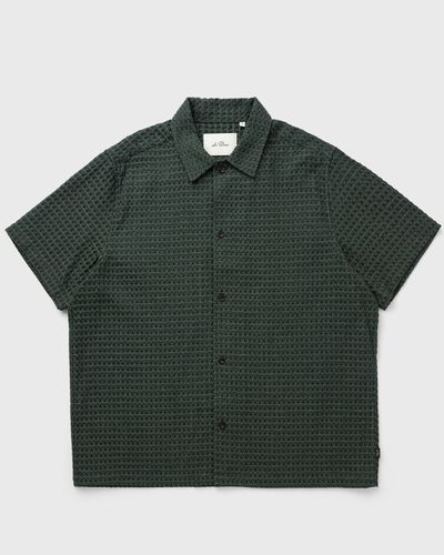 Les Deux Check Seersucker SS Shirt, green