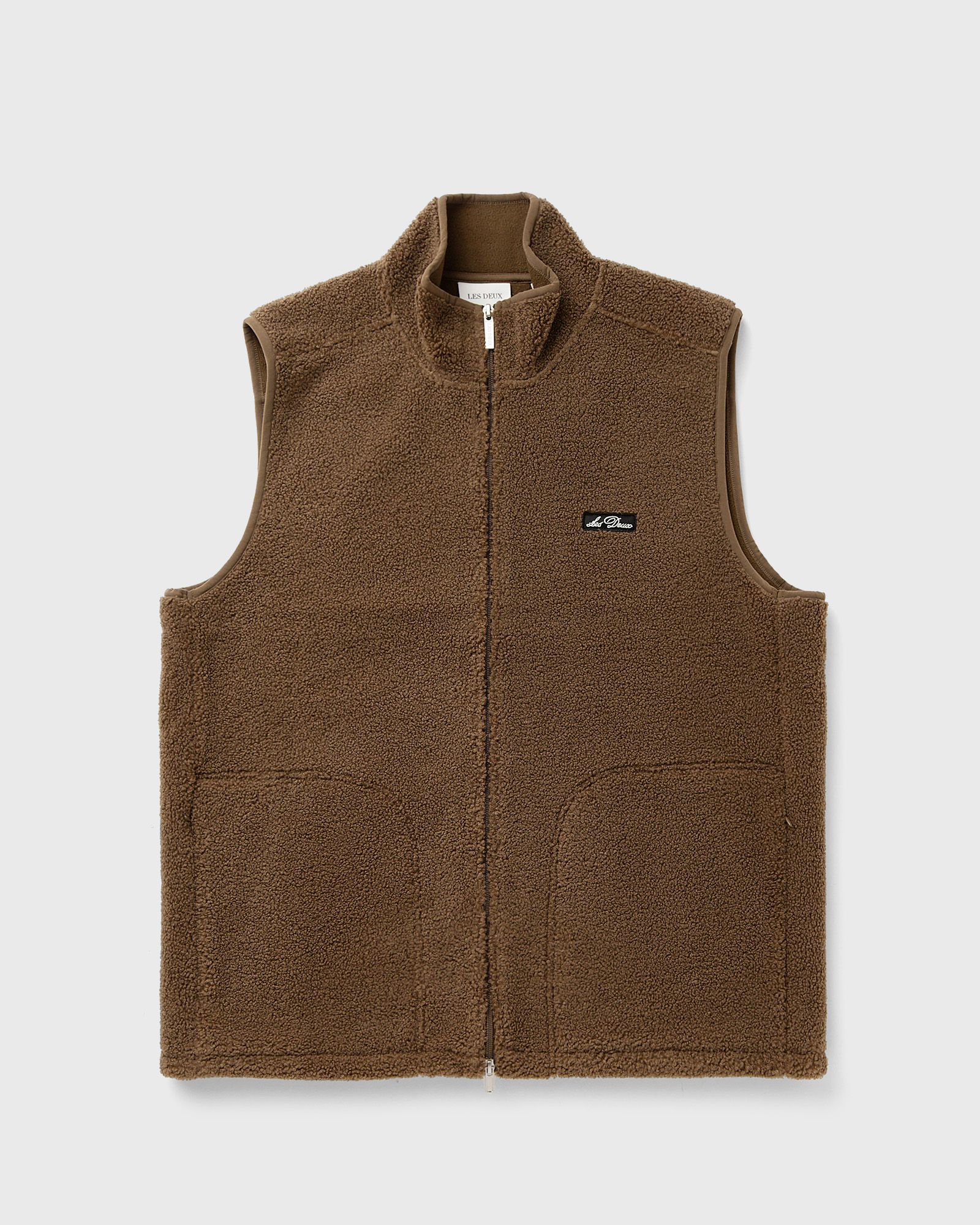 Les Deux Creed Teddy Vest, brown
