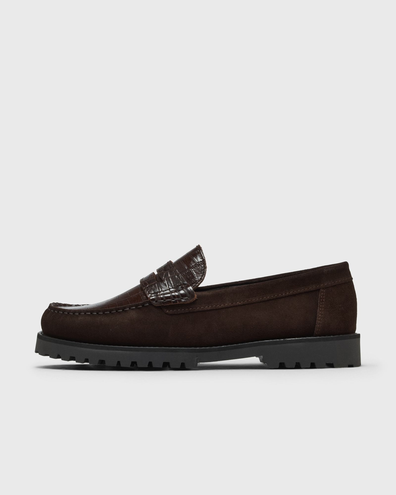 Les Deux Croco Mix Loafer, brown