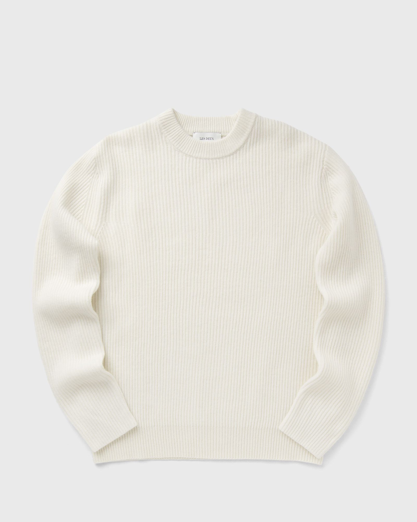 Les Deux Eddie Wool Rib Crewneck Knit, beige