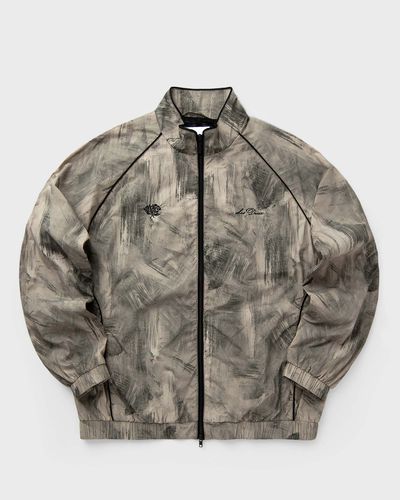 Les Deux Jack Crinkled AOP Track Jacket, green