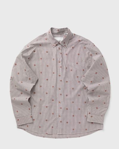 Les Deux Kolton Stripe Basket AOE Shirt, red