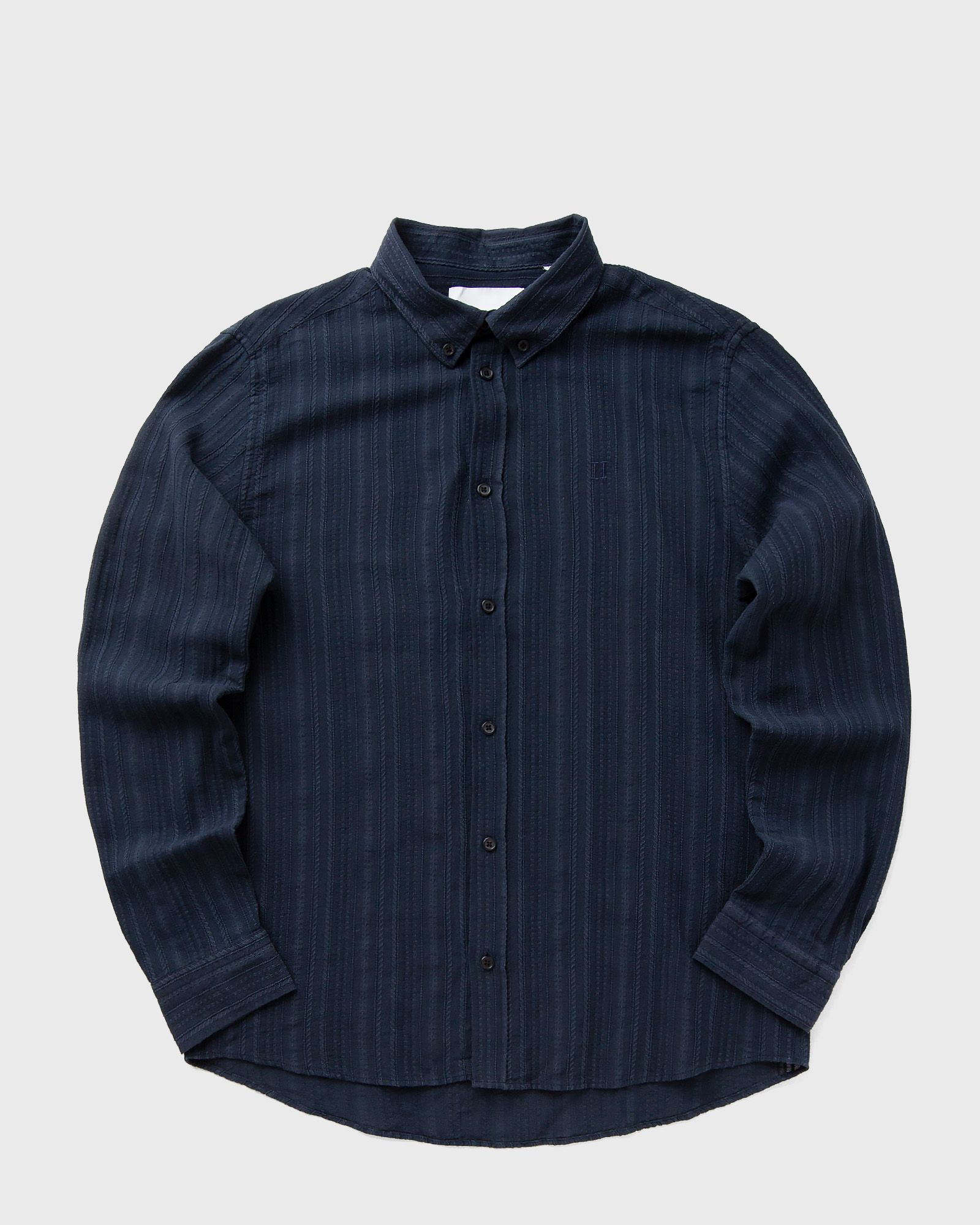 Les Deux Konrad Stripe Structure Shirt, blue
