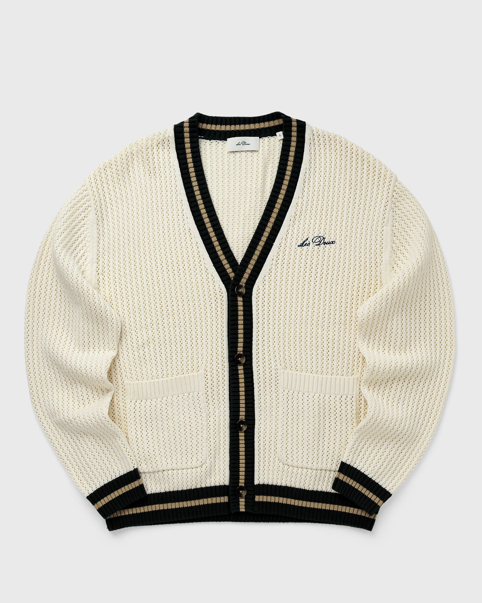 Les Deux Lace Knitted Cardigan, white