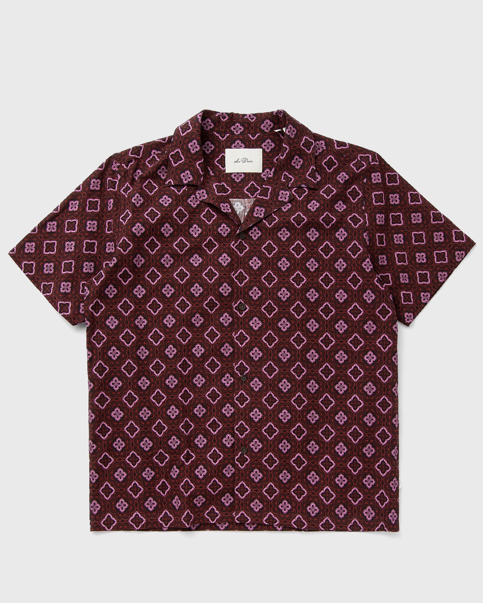 Les Deux Lukas Arabesque AOP SS Shirt, red