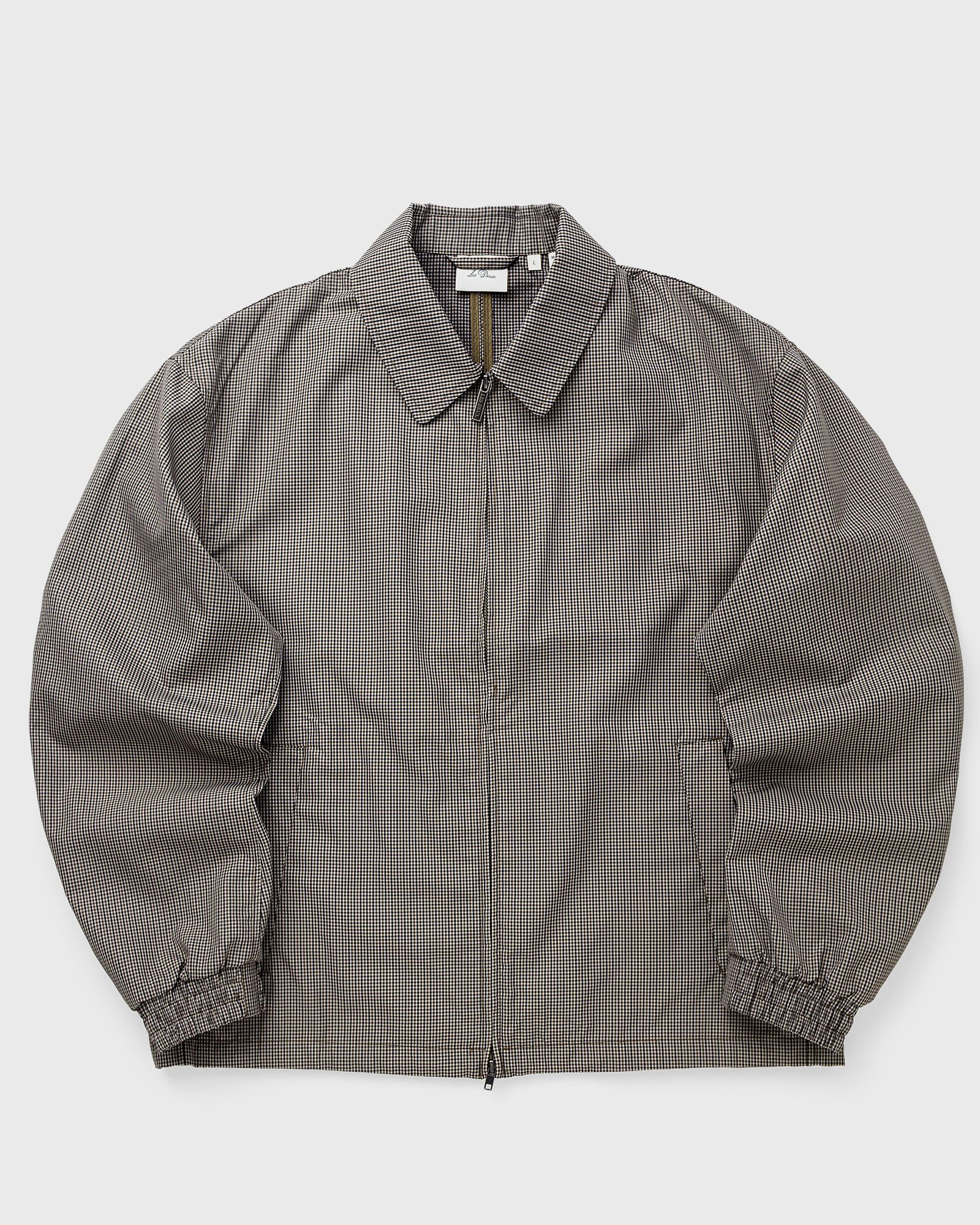 Les Deux Mini Check Zipper Jacket, beige