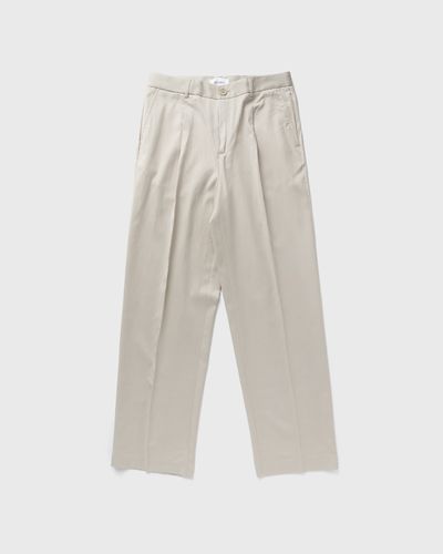 Les Deux Randall Pleated Twill Suit Pants, beige